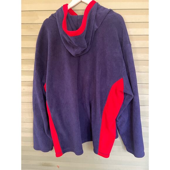 Vintage 2002 Betty Boop Sweatshirt Womens 1/4 Zip Fleece Hoodie Pullover - Picture 2 of 5